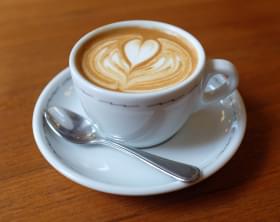 A cup of cappuccino