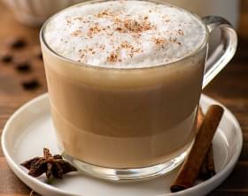 A cup of chai latte